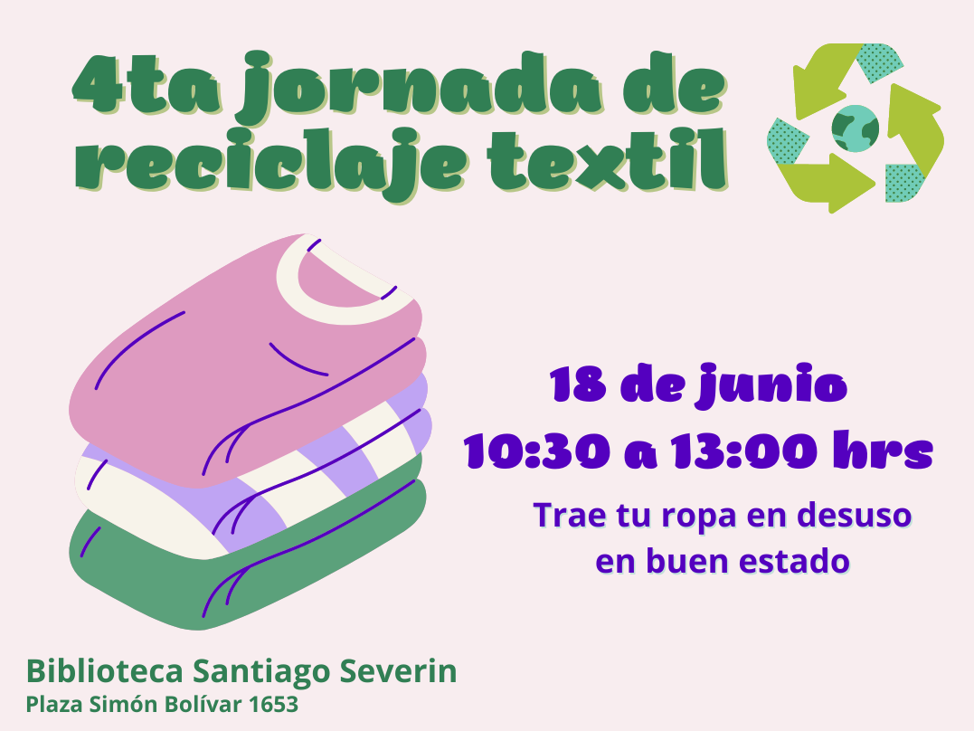 Afiche jornada reciclaje textil