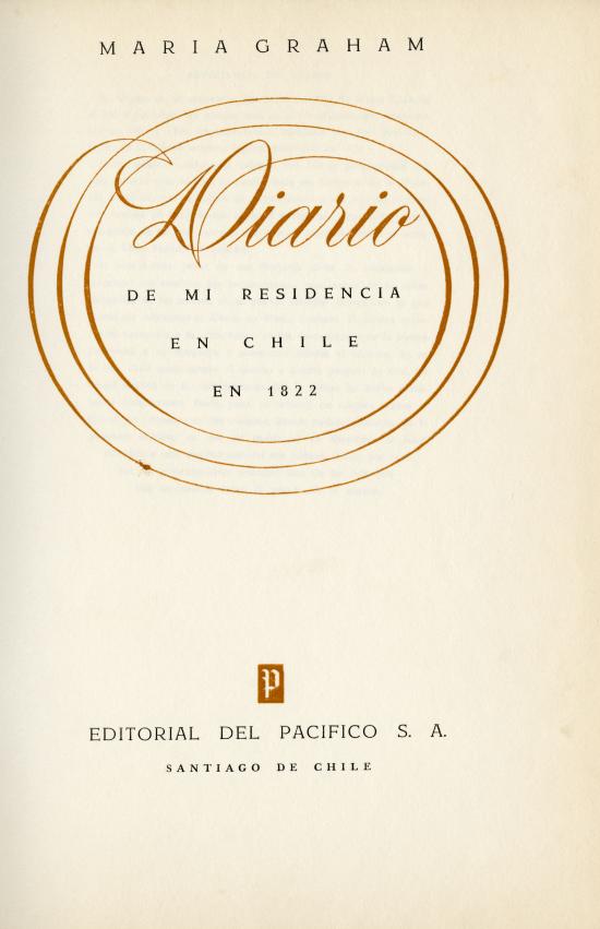 Diario de mi residencia en Chile en 1822