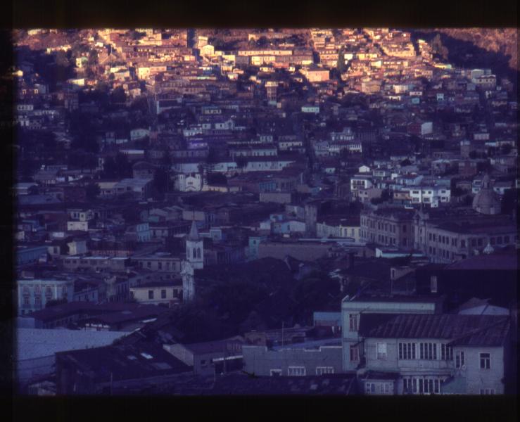 Paisaje al atardecer / Cerro y Ascensor Polanco