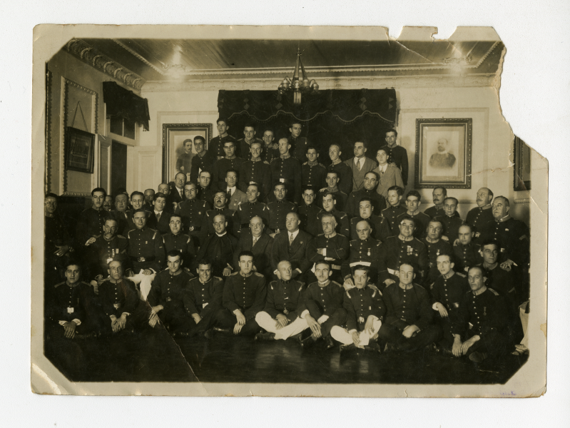 Fotografías de bomberos de la Séptima Compañía &quot;Bomba España&quot;,  Valparaíso década el '20